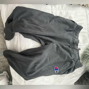 Gray champion joggers